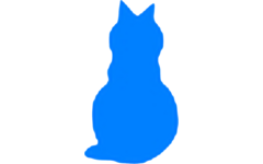 Plakfiguren poes, 400 stuks